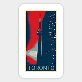 Toronto in Shepard Fairey style Sticker